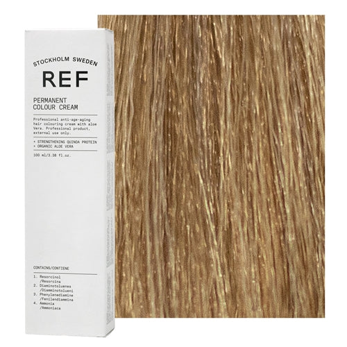 REF Stockholm Permanent Colour Cream box, 8.0 Light Blonde, 100ml