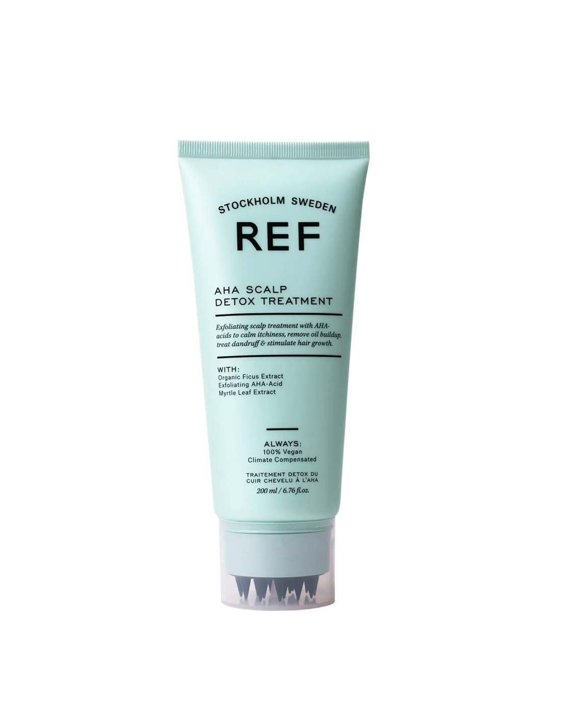 REF AHA Scalp Detox Treatment bottle, front shot