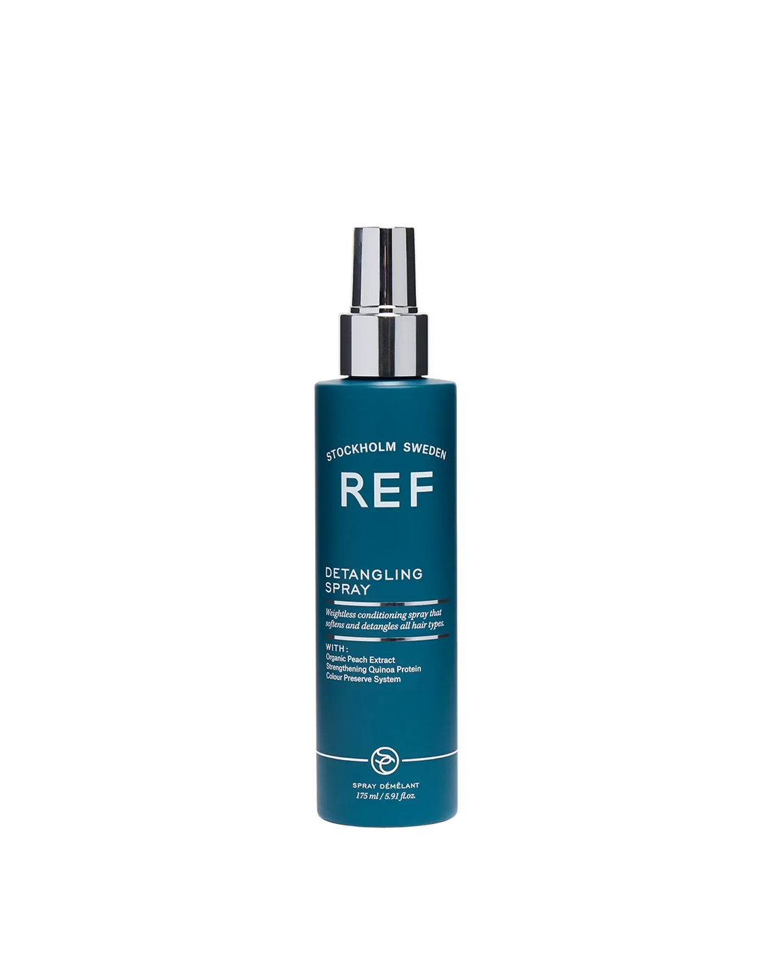 REF Stockholm Detangling Spray (175ml) - official front product/bottle shot on white background, from refstockholm.com product page