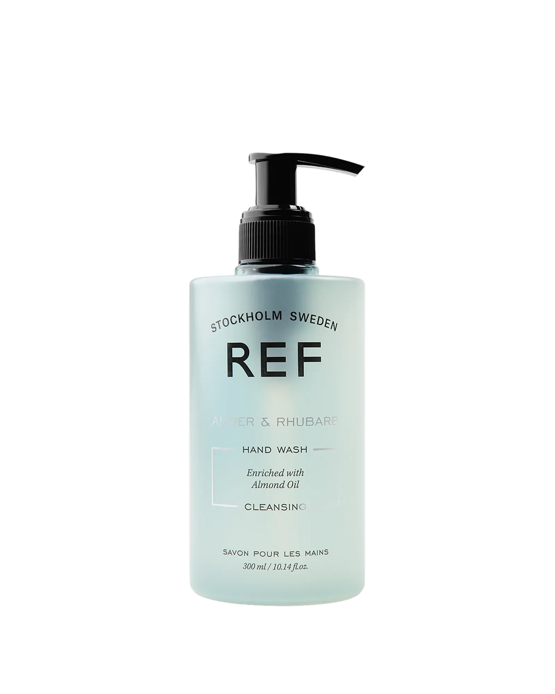 REF Hand Wash Amber & Rhubarb bottle, product shot