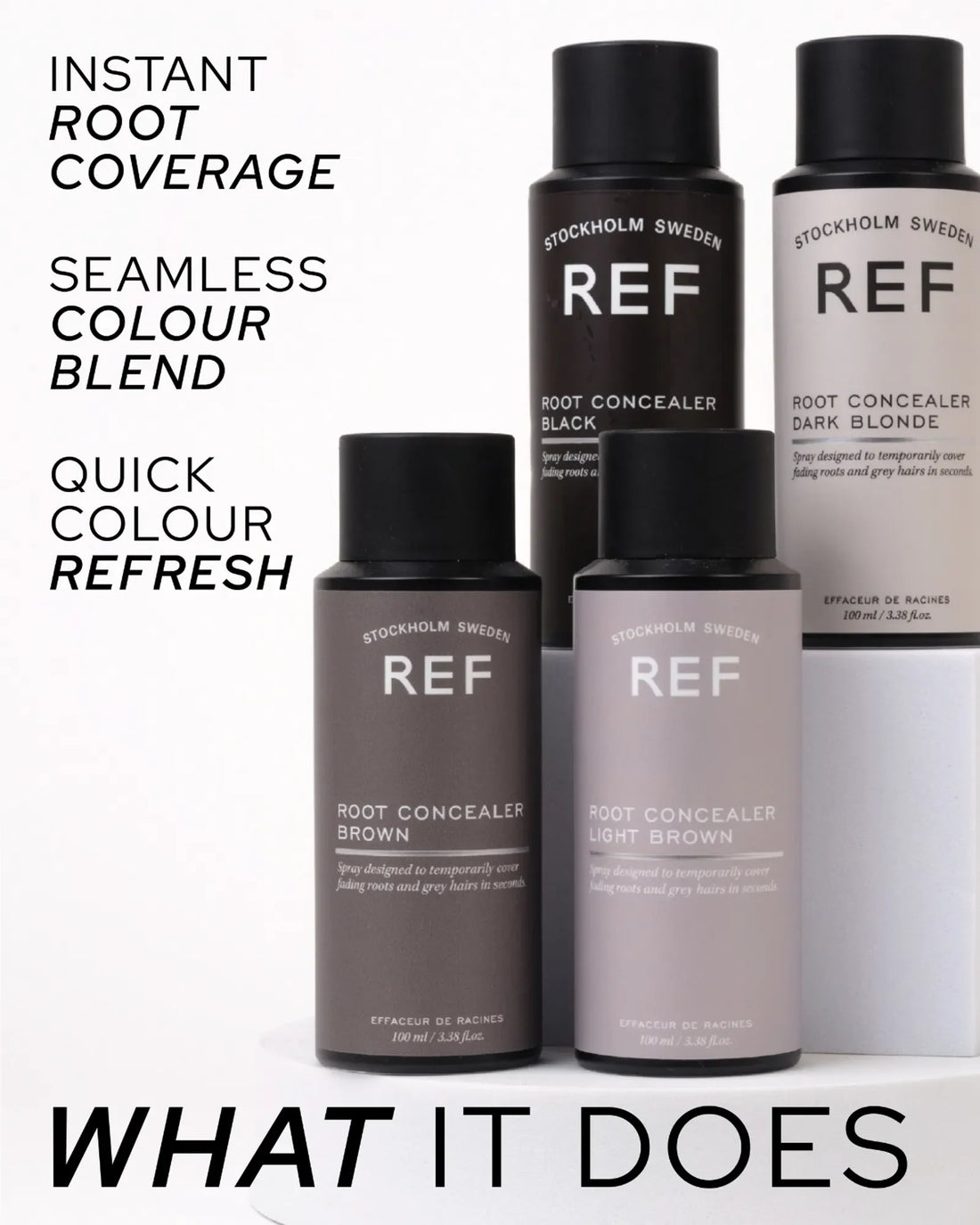 REF Root Concealer shade range