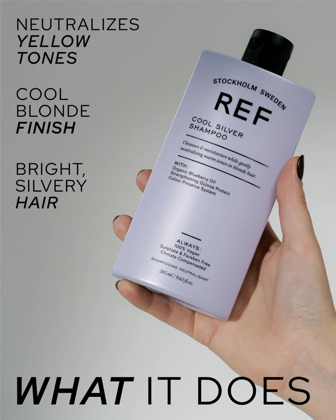 REF Stockholm Cool Silver Shampoo - alternate angle