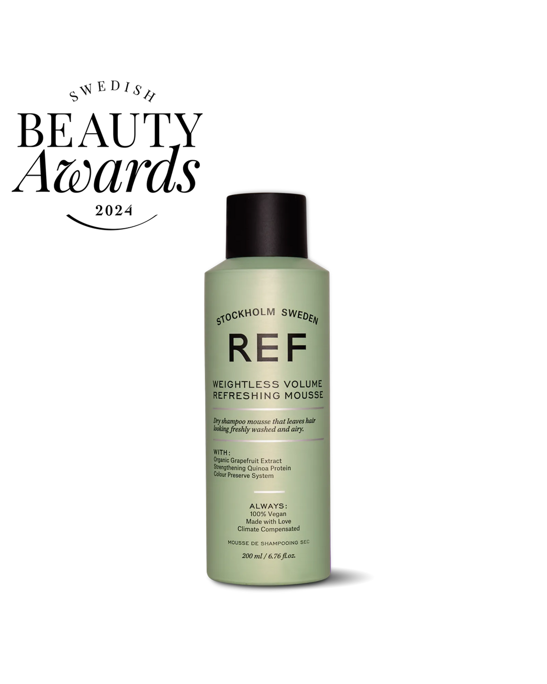 REF Stockholm Weightless Volume Refreshing Mousse - award winner shot